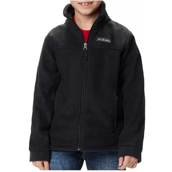Columbia Other - Columbia Black Steens Mountain Fleece Jacket Kids Youth Medium (10/12) Full Zip